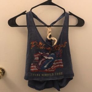 Rolling Stones crop top